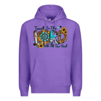 Purple trust in the lord with all your heart Premium Hoodie - Zillion Design Studio