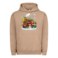 Pigment Burro christmas polar express santa Urban Hoodie - Zillion Design Studio