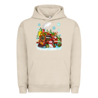Pigment French Oak christmas polar express santa Urban Hoodie - Zillion Design Studio