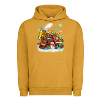 Pigment Peanut Butter christmas polar express santa Urban Hoodie - Zillion Design Studio