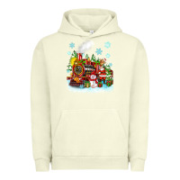 Pigment Pistachio christmas polar express santa Urban Hoodie - Zillion Design Studio