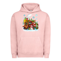 Pigment Salmon christmas polar express santa Urban Hoodie - Zillion Design Studio