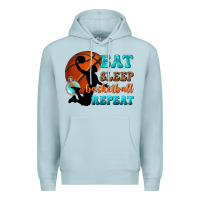 Blue Mist eat sleep basketball repeat Premium Hoodie - texasbilliewilder