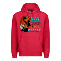 Cardinal eat sleep basketball repeat Premium Hoodie - texasbilliewilder