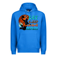 True Royal eat sleep basketball repeat Premium Hoodie - texasbilliewilder