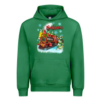 Emerald christmas polar express believe Urban Hoodie - Zillion Design Studio