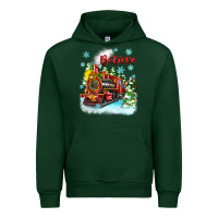 Forest Green christmas polar express believe Urban Hoodie - Zillion Design Studio