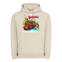 Pigment French Oak christmas polar express believe Urban Hoodie - Zillion Design Studio