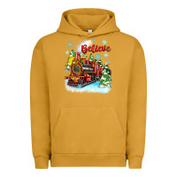 Pigment Peanut Butter christmas polar express believe Urban Hoodie - Zillion Design Studio