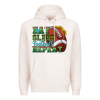 Eat Sleep Football Repeat Premium Hoodie | Teevron