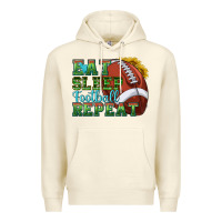 Sandshell eat sleep football repeat Premium Hoodie - texasbilliewilder
