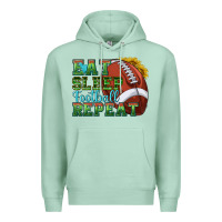 Seafoam eat sleep football repeat Premium Hoodie - texasbilliewilder