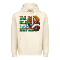 Tofu eat sleep football repeat Premium Hoodie - texasbilliewilder