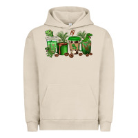 Pigment French Oak t  rex coffee cups Urban Hoodie - texasbilliewilder