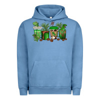 Pigment Pebble Blue t  rex coffee cups Urban Hoodie - texasbilliewilder