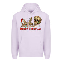 Lilac Merry christmas skeleton Premium Hoodie - RanaPortraitStore