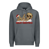 Rock Merry christmas skeleton Premium Hoodie - RanaPortraitStore