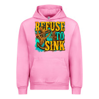 Fuchsia Pink refuse to sink western Urban Hoodie - texasbilliewilder