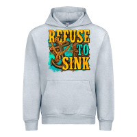 Heather Grey refuse to sink western Urban Hoodie - texasbilliewilder