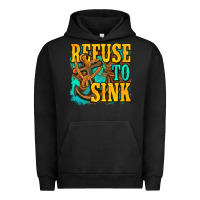 Pigment Black refuse to sink western Urban Hoodie - texasbilliewilder