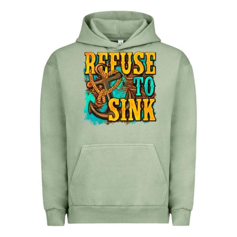 Refuse To Sink Western Urban Hoodie by texasbilliewilder | Teevron
