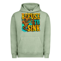Pigment Oil Green refuse to sink western Urban Hoodie - texasbilliewilder