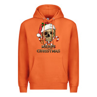 Carrot merry christmas skull Premium Hoodie - RanaPortraitStore