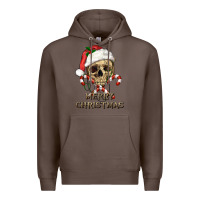Coffee merry christmas skull Premium Hoodie - RanaPortraitStore
