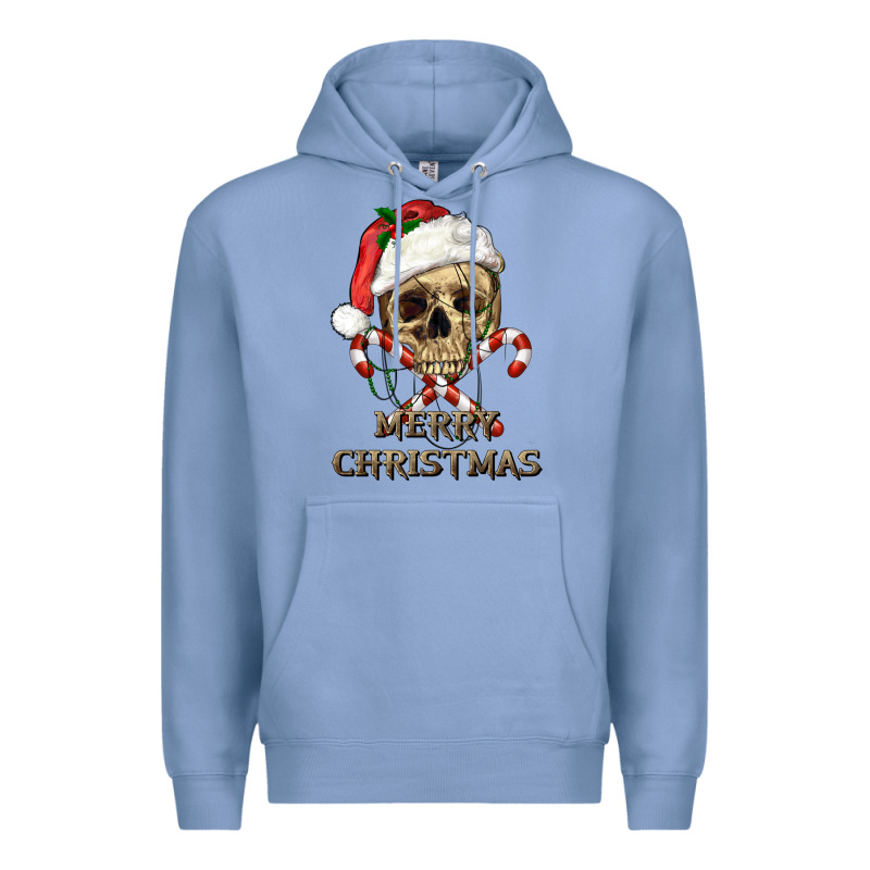 Merry Christmas Skull Premium Hoodie by RanaPortraitStore | Teevron