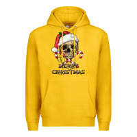 Lemon merry christmas skull Premium Hoodie - RanaPortraitStore