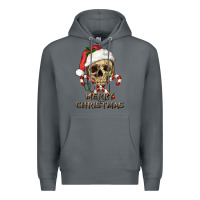 Rock merry christmas skull Premium Hoodie - RanaPortraitStore
