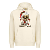 Tofu merry christmas skull Premium Hoodie - RanaPortraitStore