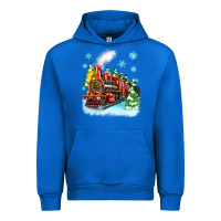 Cobalt christmas polar express Urban Hoodie - Zillion Design Studio