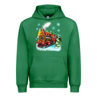 Emerald christmas polar express Urban Hoodie - Zillion Design Studio