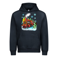 Navy christmas polar express Urban Hoodie - Zillion Design Studio