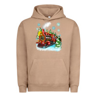 Pigment Burro christmas polar express Urban Hoodie - Zillion Design Studio