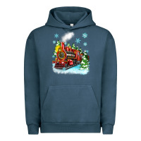 Pigment Midnight Navy christmas polar express Urban Hoodie - Zillion Design Studio