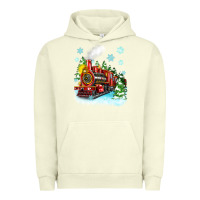 Pigment Pistachio christmas polar express Urban Hoodie - Zillion Design Studio