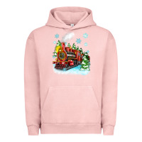 Pigment Salmon christmas polar express Urban Hoodie - Zillion Design Studio