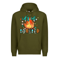 Army Green let's get toasted Premium Hoodie - Zillion Design Studio