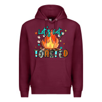 Burgundy let's get toasted Premium Hoodie - Zillion Design Studio