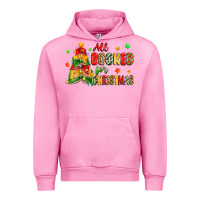 Fuchsia Pink all booked for christmas Urban Hoodie - Zillion Design Studio