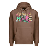 Chestnut less people more cats Premium Hoodie - Zillion Design Studio