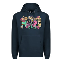 Navy less people more cats Premium Hoodie - Zillion Design Studio
