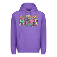 Purple less people more cats Premium Hoodie - Zillion Design Studio