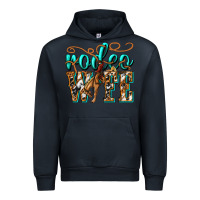 Navy rodeo wife western Urban Hoodie - texasbilliewilder
