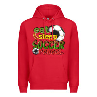 Eat Sleep Soccer Repeat Premium Hoodie | Teevron