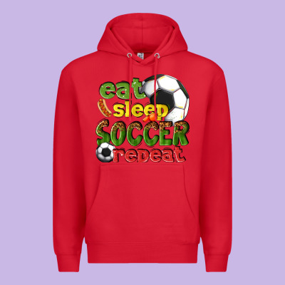 Eat Sleep Soccer Repeat Premium Hoodie Designed By Texasbilliewilder