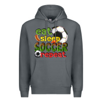 Rock eat sleep soccer repeat Premium Hoodie - texasbilliewilder