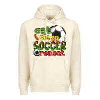 Sandshell eat sleep soccer repeat Premium Hoodie - texasbilliewilder